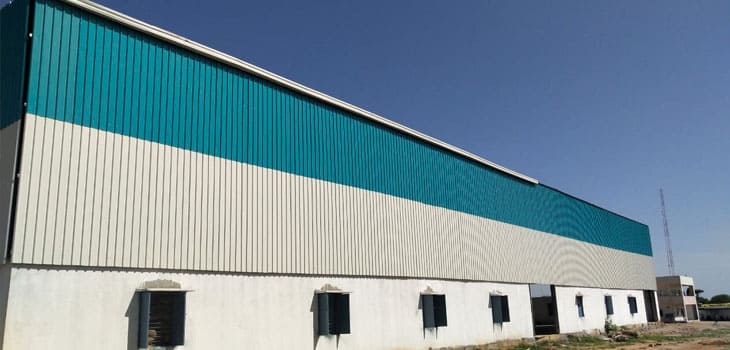 prefabricated factory shed in chennai